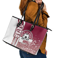 Qatar Football Leather Tote Bag The Maroons Soccer - Road To Champion