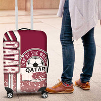 Qatar Football Luggage Cover The Maroons Soccer - Road To Champion - Wonder Print Shop