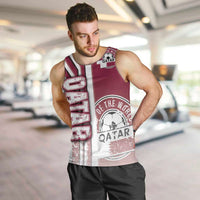 Qatar Football Men Tank Top The Maroons Soccer - Road To Champion - Wonder Print Shop