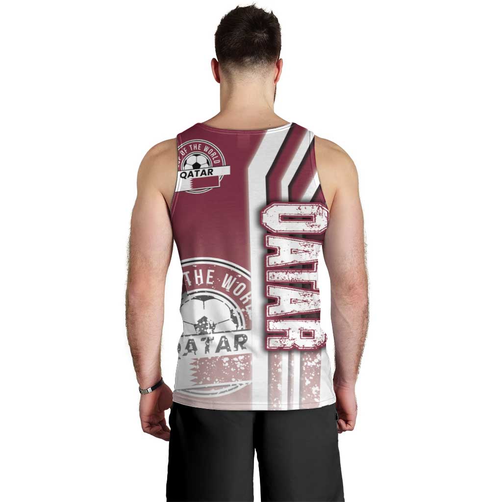Qatar Football Men Tank Top The Maroons Soccer - Road To Champion - Wonder Print Shop
