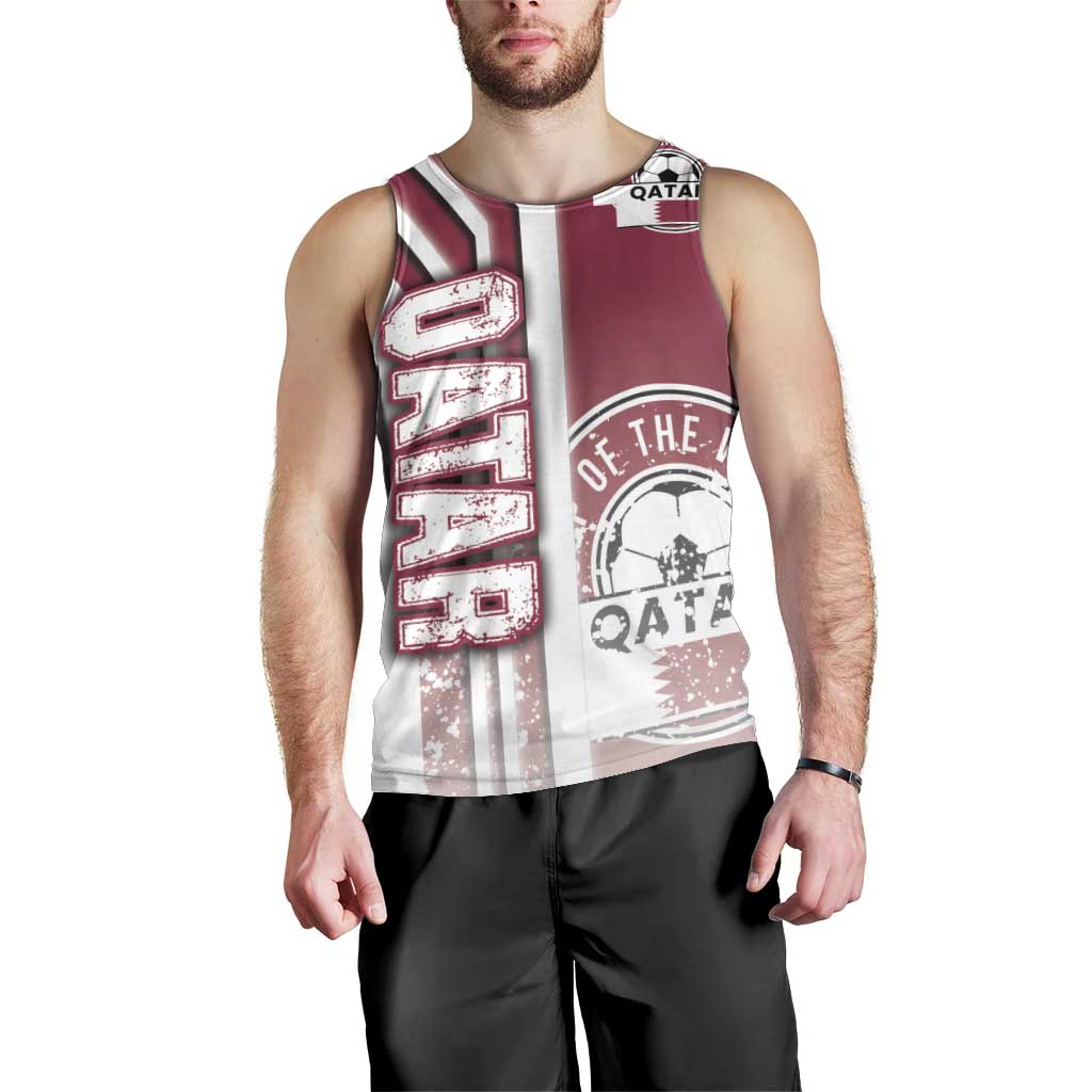 Qatar Football Men Tank Top The Maroons Soccer - Road To Champion - Wonder Print Shop