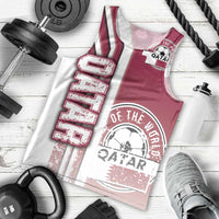 Qatar Football Men Tank Top The Maroons Soccer - Road To Champion - Wonder Print Shop