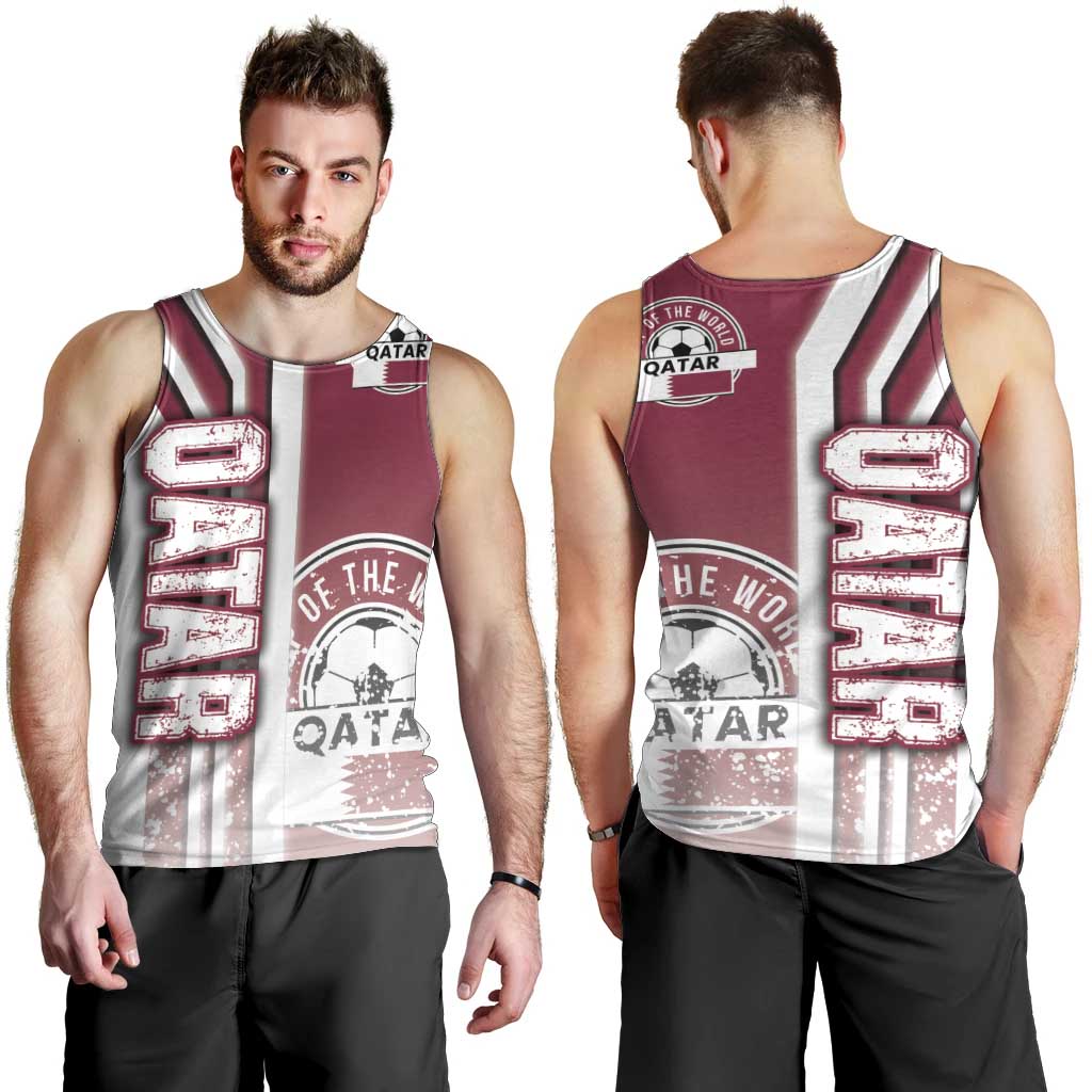 Qatar Football Men Tank Top The Maroons Soccer - Road To Champion - Wonder Print Shop