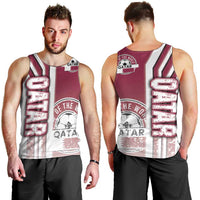Qatar Football Men Tank Top The Maroons Soccer - Road To Champion - Wonder Print Shop