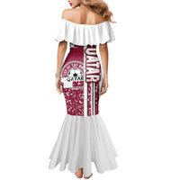 Qatar Football Mermaid Dress The Maroons Soccer - Road To Champion - Wonder Print Shop