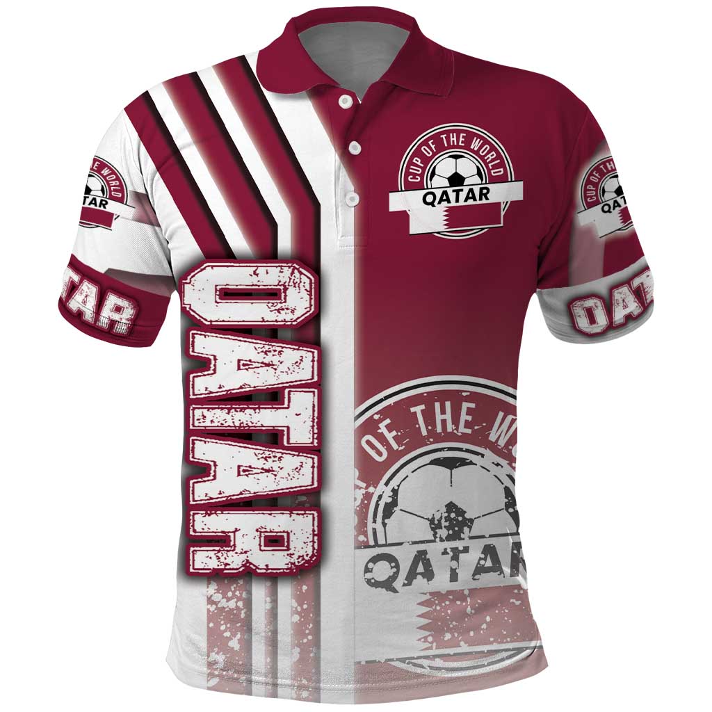 Qatar Football Polo Shirt The Maroons Soccer - Road To Champion - Wonder Print Shop