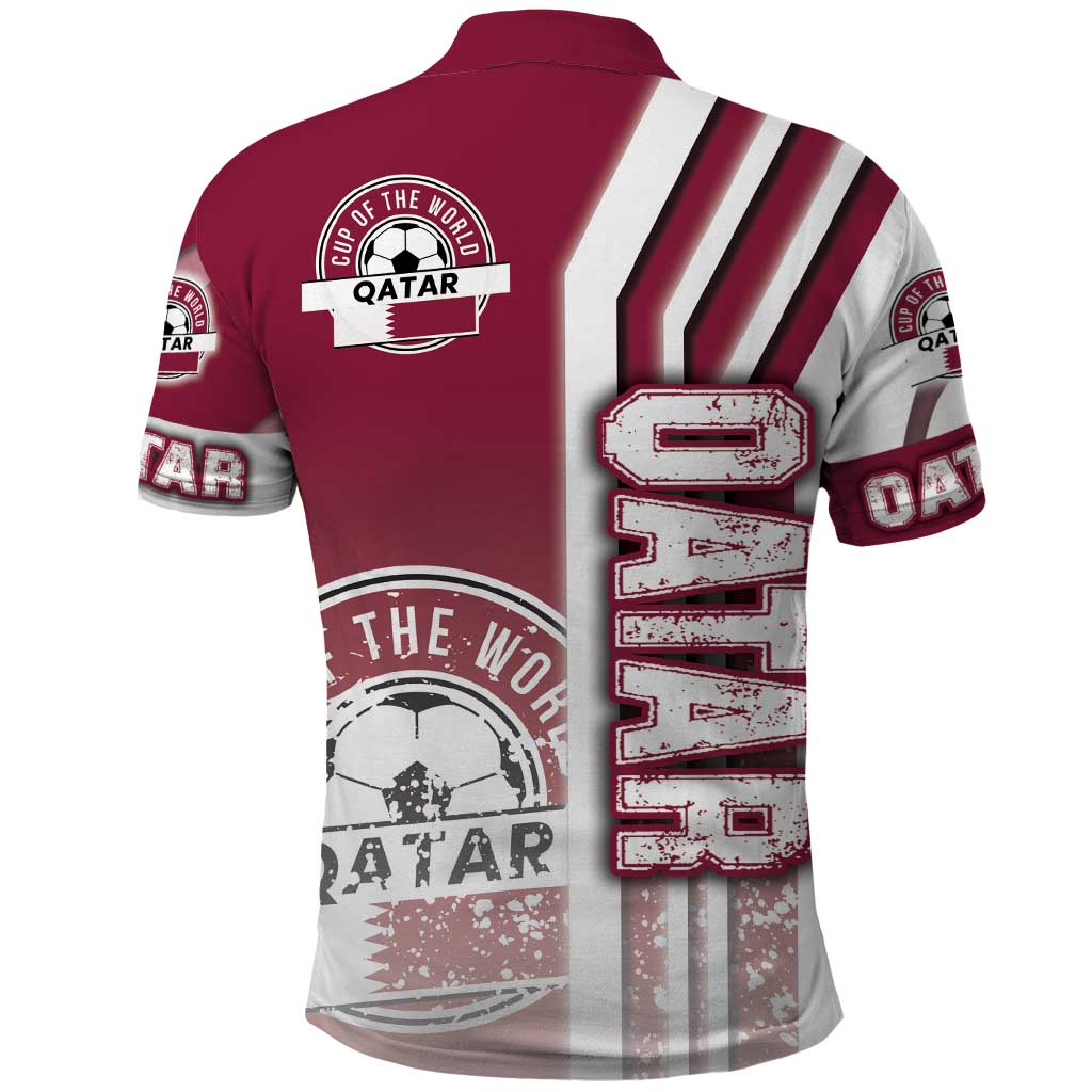 Qatar Football Polo Shirt The Maroons Soccer - Road To Champion - Wonder Print Shop