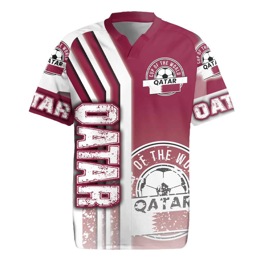 Qatar Football Rugby Jersey The Maroons Soccer - Road To Champion - Wonder Print Shop