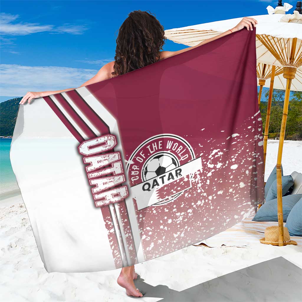 Qatar Football Sarong The Maroons Soccer - Road To Champion - Wonder Print Shop