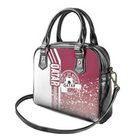 Qatar Football Shoulder Handbag The Maroons Soccer - Road To Champion - Wonder Print Shop