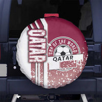 Qatar Football Spare Tire Cover The Maroons Soccer - Road To Champion - Wonder Print Shop