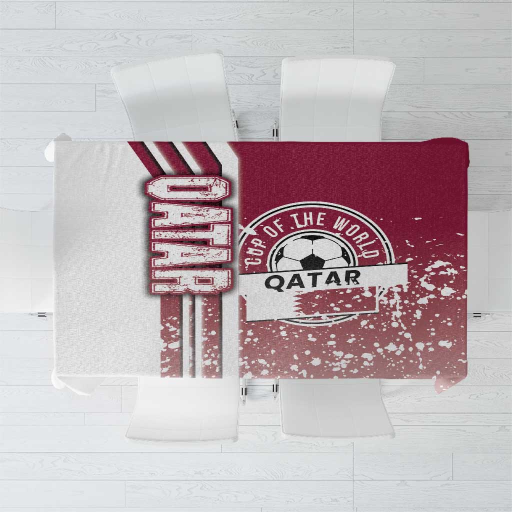 Qatar Football Tablecloth The Maroons Soccer - Road To Champion - Wonder Print Shop