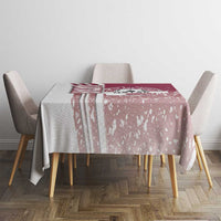 Qatar Football Tablecloth The Maroons Soccer - Road To Champion - Wonder Print Shop