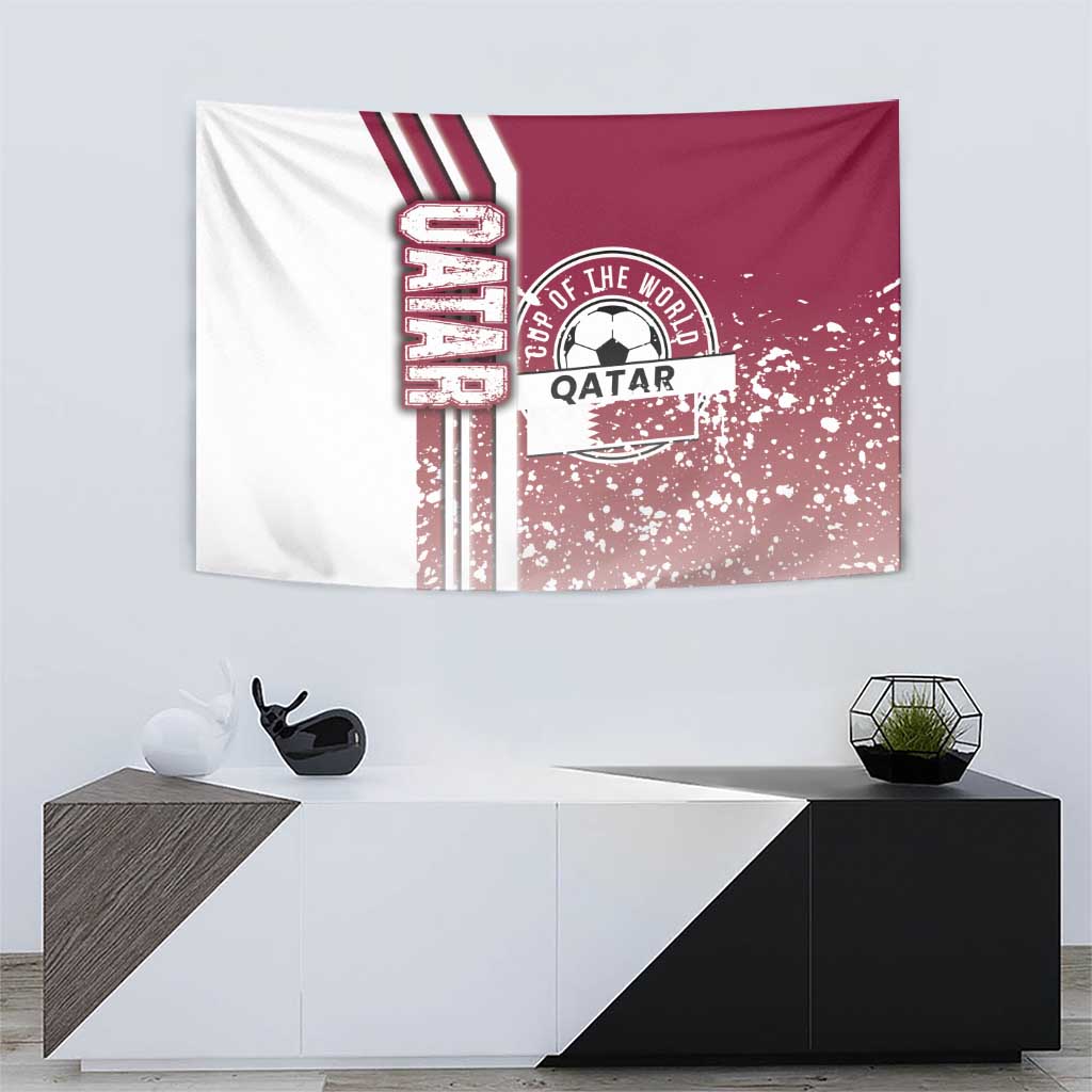 Qatar Football Tapestry The Maroons Soccer - Road To Champion - Wonder Print Shop