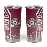 Qatar Football Tumbler Cup The Maroons Soccer - Road To Champion - Wonder Print Shop