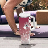 Qatar Football Tumbler With Handle The Maroons Soccer - Road To Champion - Wonder Print Shop