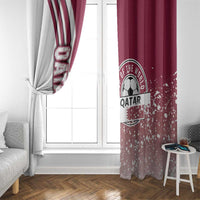Qatar Football Window Curtain The Maroons Soccer - Road To Champion - Wonder Print Shop