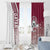 Qatar Football Window Curtain The Maroons Soccer - Road To Champion - Wonder Print Shop