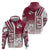 Qatar Football Zip Hoodie The Maroons Soccer - Road To Champion - Wonder Print Shop