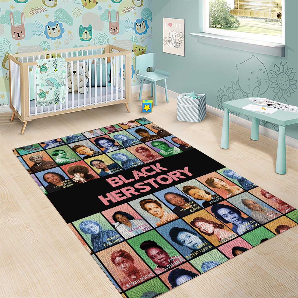 Black Herstory Area Rug The History Of African Women - Wonder Print Shop