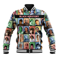 Black Herstory Baseball Jacket The History Of African Women - Wonder Print Shop