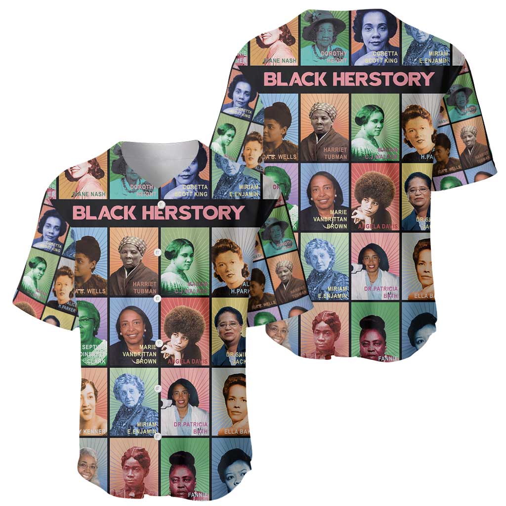 Black Herstory Baseball Jersey The History Of African Women - Wonder Print Shop