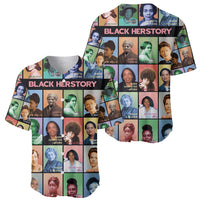 Black Herstory Baseball Jersey The History Of African Women - Wonder Print Shop