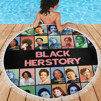 Black Herstory Beach Blanket The History Of African Women - Wonder Print Shop