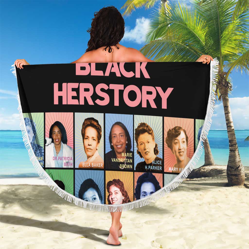 Black Herstory Beach Blanket The History Of African Women - Wonder Print Shop