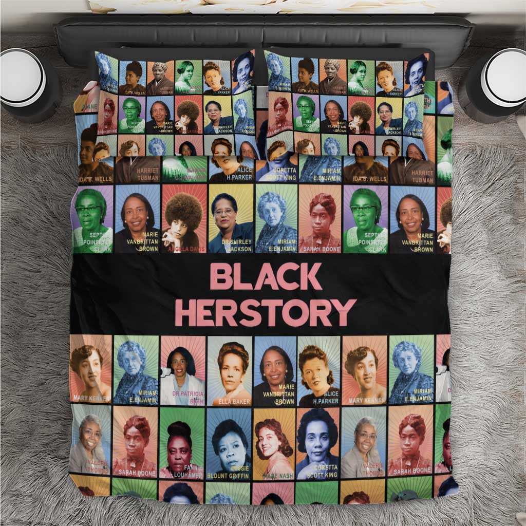 Black Herstory Bedding Set The History Of African Women - Wonder Print Shop