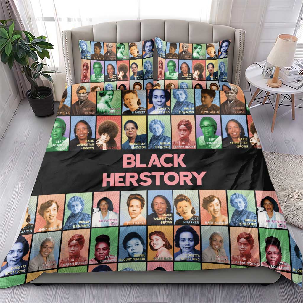 Black Herstory Bedding Set The History Of African Women - Wonder Print Shop