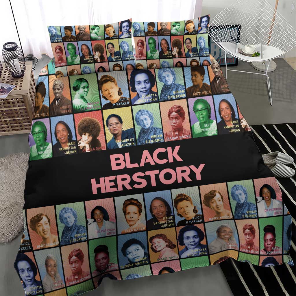Black Herstory Bedding Set The History Of African Women - Wonder Print Shop