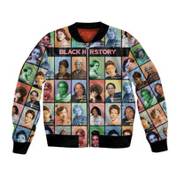 Black Herstory Bomber Jacket The History Of African Women - Wonder Print Shop