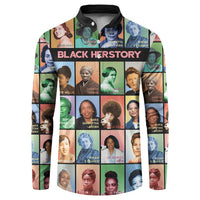 Black Herstory Button Sweatshirt The History Of African Women - Wonder Print Shop