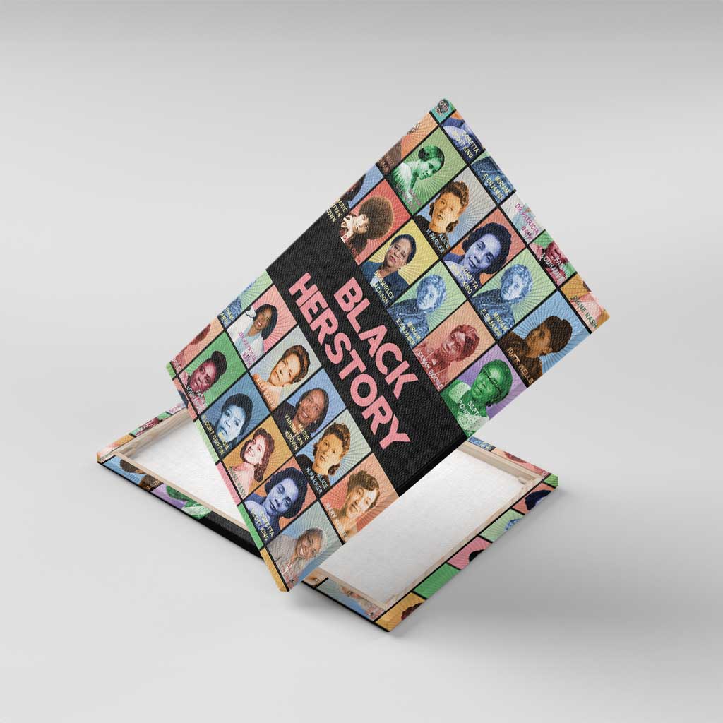 Black Herstory Canvas Wall Art The History Of African Women - Wonder Print Shop