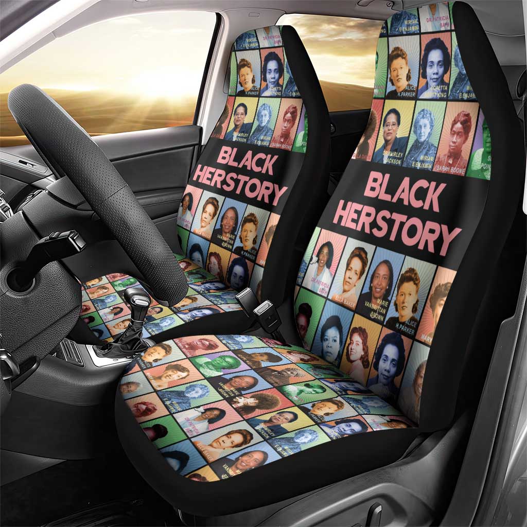 Black Herstory Car Seat Cover The History Of African Women - Wonder Print Shop