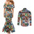 Black Herstory Couples Matching Mermaid Dress and Long Sleeve Button Shirt The History Of African Women