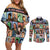 Black Herstory Couples Matching Off Shoulder Short Dress and Long Sleeve Button Shirt The History Of African Women - Wonder Print Shop
