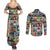 Black Herstory Couples Matching Summer Maxi Dress and Long Sleeve Button Shirt The History Of African Women - Wonder Print Shop