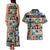 Black Herstory Couples Matching Tank Maxi Dress and Hawaiian Shirt The History Of African Women - Wonder Print Shop