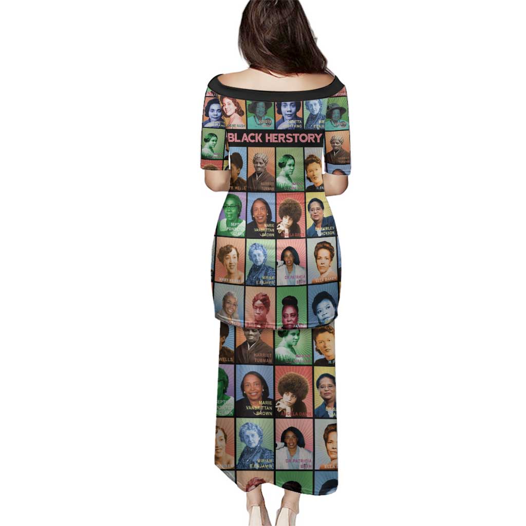 Black Herstory Family Matching Puletasi and Hawaiian Shirt The History Of African Women - Wonder Print Shop