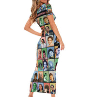 Black Herstory Family Matching Short Sleeve Bodycon Dress and Hawaiian Shirt The History Of African Women - Wonder Print Shop