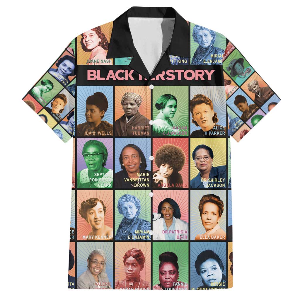 Black Herstory Family Matching Summer Maxi Dress and Hawaiian Shirt The History Of African Women - Wonder Print Shop