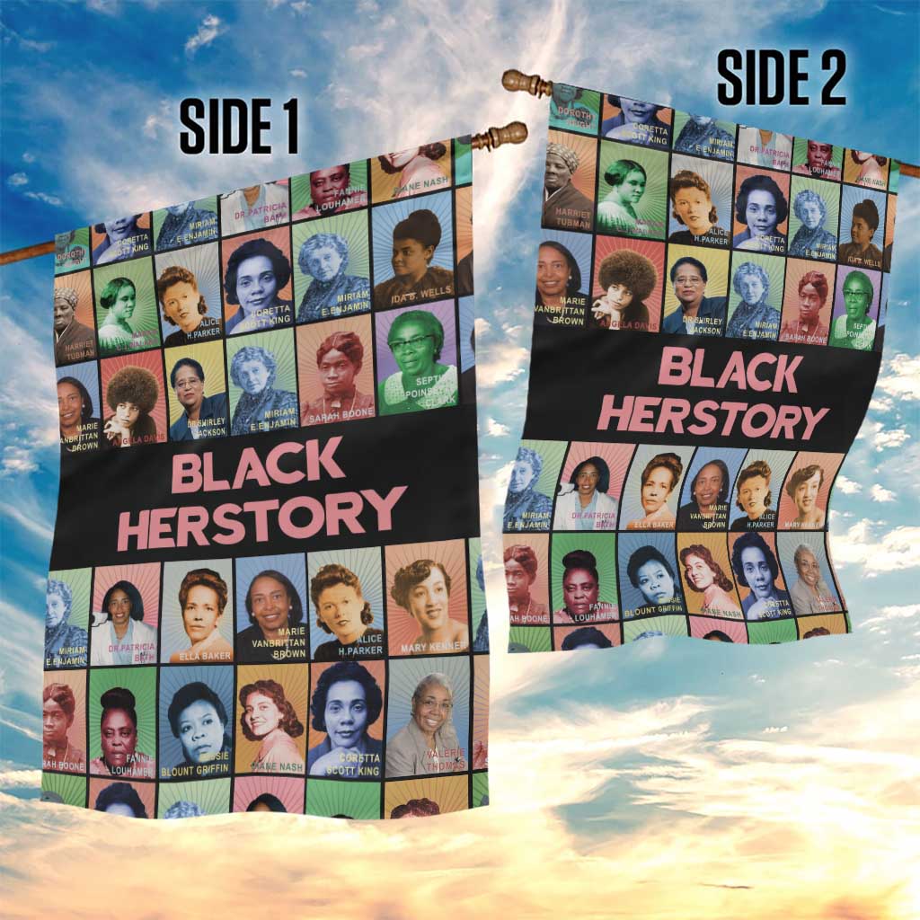 Black Herstory Garden Flag The History Of African Women - Wonder Print Shop