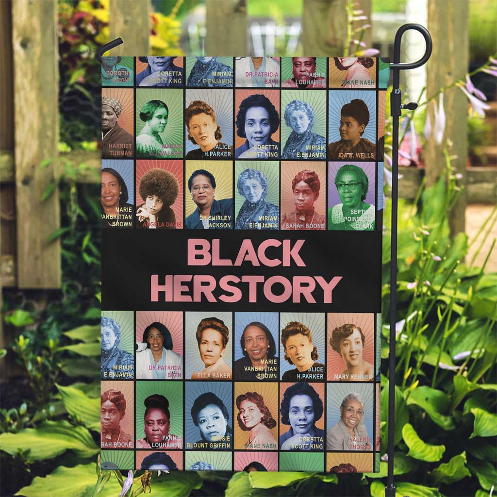 Black Herstory Garden Flag The History Of African Women - Wonder Print Shop