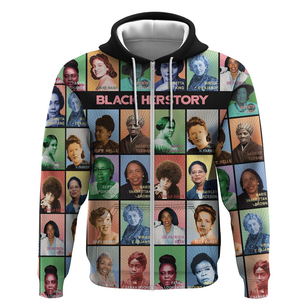 Black Herstory Hoodie The History Of African Women - Wonder Print Shop