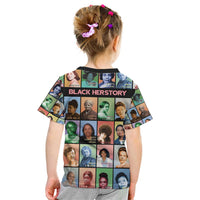 Black Herstory Kid T Shirt The History Of African Women - Wonder Print Shop