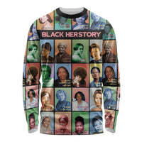 Black Herstory Long Sleeve Shirt The History Of African Women - Wonder Print Shop