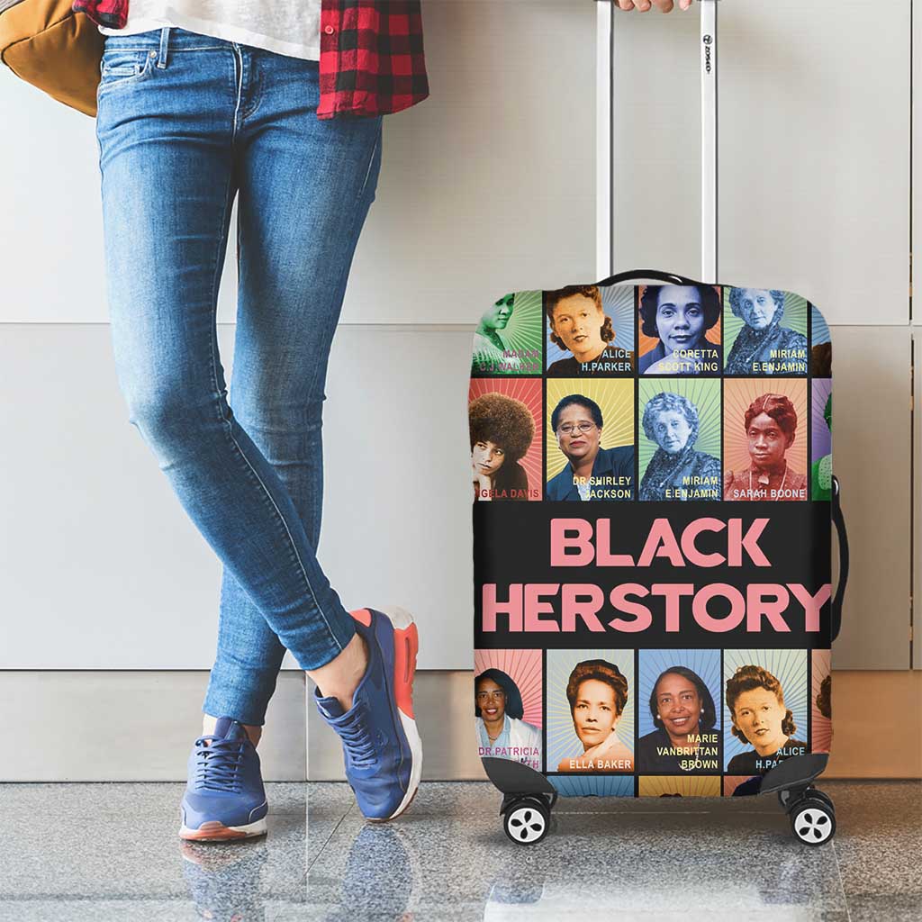 Black Herstory Luggage Cover The History Of African Women - Wonder Print Shop