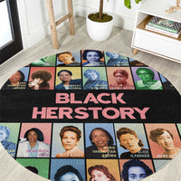 Black Herstory Round Carpet The History Of African Women